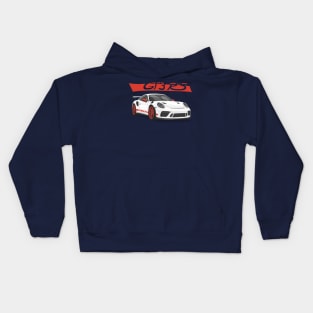 car gt3 rs 911 Red white Kids Hoodie